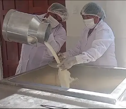 Recepción de leche